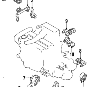 Mazda Alternator Mount Bracket B18039030