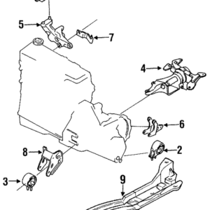 Mazda Alternator Mount Bracket BR7039030C