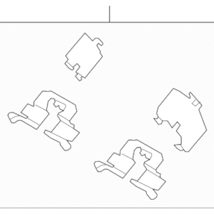 Mazda Attachment Pad Rear K0Y1-26-49Z