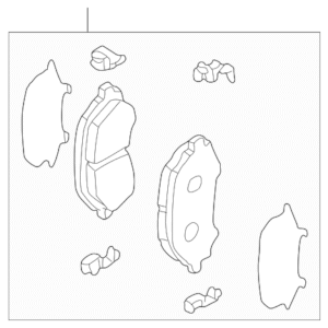 Mazda Disc Brake Pad Set Front GCYD3323ZC