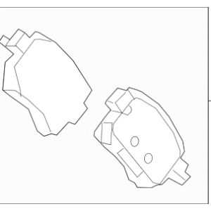Mazda Disc Brake Pad Set Rear GMY0-26-43ZB