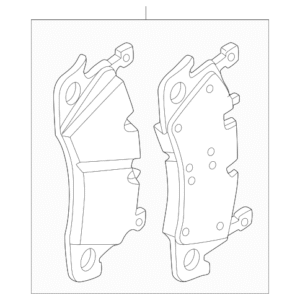 Porsche 1 Set Of Brake Pads For Disk Brake 95C-698-151-H