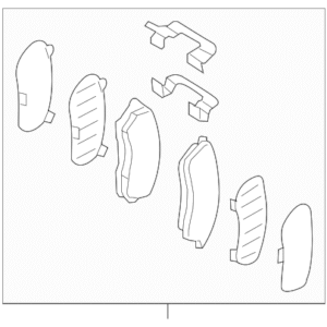 Subaru Brake Pad Kit Front 26296AG050