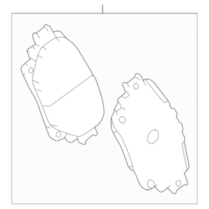 Subaru Disc Brake Pad Set 04466F4020