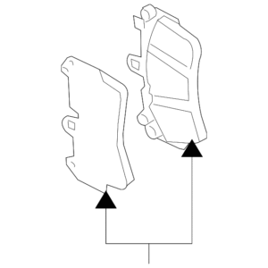 Volkswagen Brake Lining 7L0-698-151-F