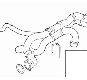 Volkswagen Water Hose 7P6-122-101-L