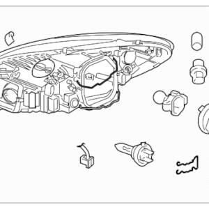 Volvo Headlamp Left 31297429